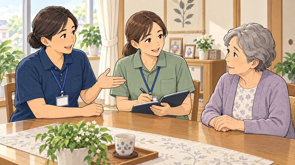 「あなたしか嫌」と言われるヘルパーの負担|信頼を一人で背負わないためにを題材にしたイラスト